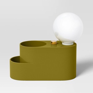 LED Orb Shade Organizer Lamp Green - Room Essentials™ - 1 of 4