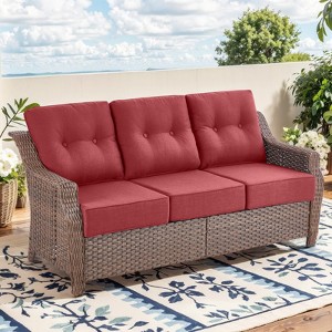 Gymojoy Outdoor Sofa Couch 3 Seater Sofa Deep Seat Sofa - 1 of 4