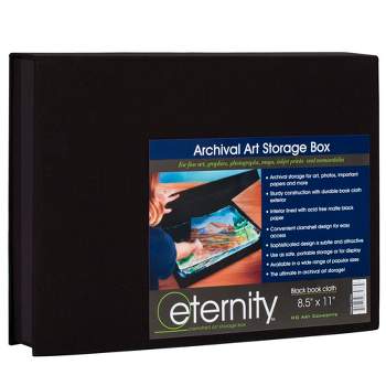 HG Concepts Art Portfolio Storage Box Eternity Archival Clamshell Box For Storing Artwork, Photos & Documents Deluxe