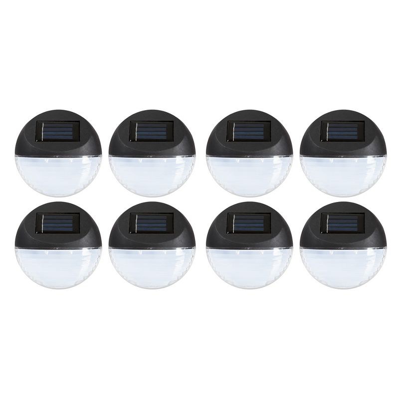 Solar Outdoor Lights Rechargeable Battery-Powered LED Exterior Lighting with Auto-On - Home, Patio, Backyard and Deck Lights by Pure Garden (8-Pack), 4 of 5