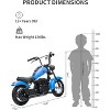 Electric Motorcycle for Kids, 24V 250W Kids Electric Dirt Bike, Two Speed Max Up to 14MPH & 60 Minutes Continuous, with Led Lights - 4 of 4