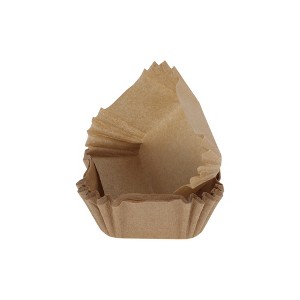 Unique Bargains Cupcake Liners Square Cup Disposable Oil Paper 2.36"x2.36"x1.10" 100 Pcs - 1 of 4