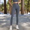 Anna-Kaci Active Women's High Waist Ribbed Leggings with Seamless Fit - 3 of 4