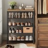 Shoe Rack, 5-Tier Shoe Storage Organizer with 4 Metal Mesh Shelves for 16-20 Pairs and Large Surface for Bags, for Entryway, decorative shoe rack - 2 of 4