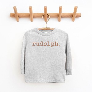 The Juniper Shop Rudolph Puff Print Toddler Long Sleeve Tee - 1 of 3