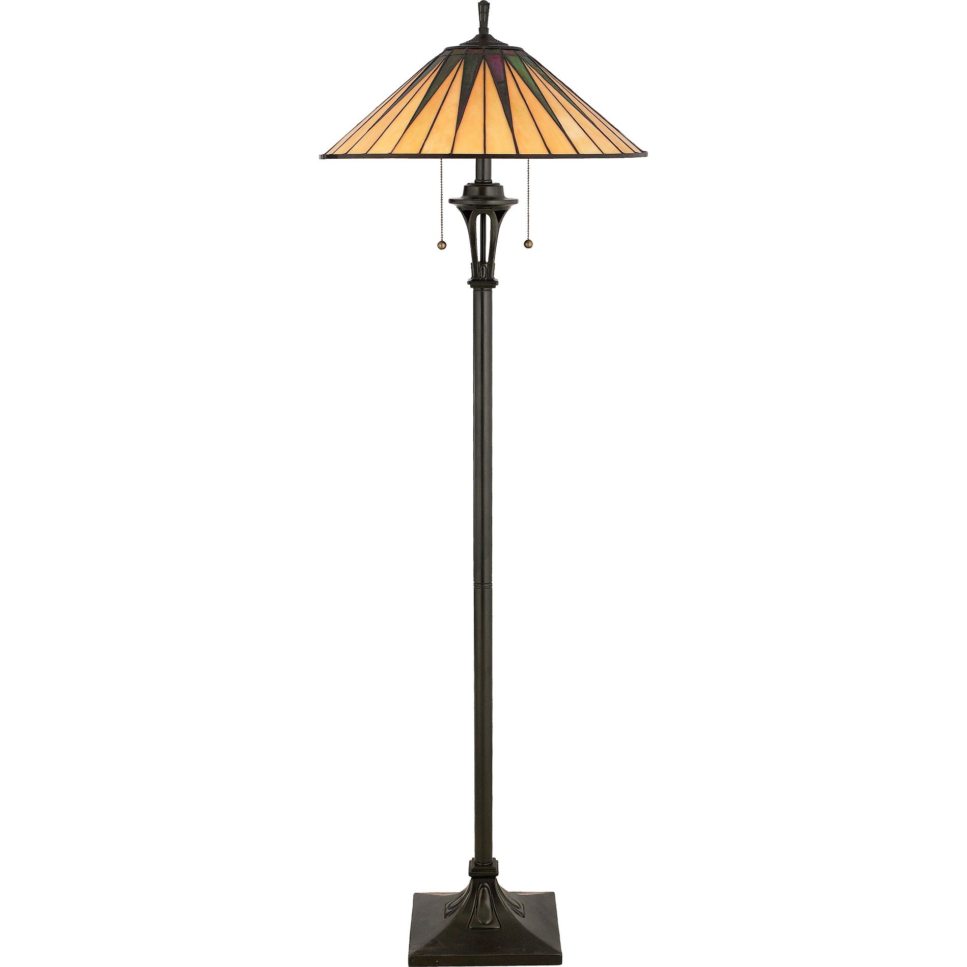 Gotham 2-Light Vintage Bronze Floor Lamp