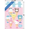 Trends International Hello Kitty and Friends: 24 Ice Cream Parlor - Group Unframed Wall Poster Prints - 3 of 4