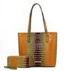 MKF Collection Piper Gradient Rainbow Women’s Tote Bag with Matching Wallet by Mia K - 2 of 4
