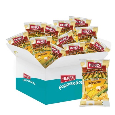 Herr's Fire Roasted Sweet Corn Flavored Popcorn - 25g Bag (Pack of 30)