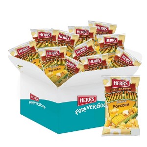 Herr's Fire Roasted Sweet Corn Flavored Popcorn - 25g Bag (Pack of 30) - 1 of 4