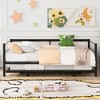 NicBex Twin Size Daybed 78" L Modern Metal Bed Frame with Adjustable Trundle for Bedroom, Living Room, No Box Spring Required - 2 of 4