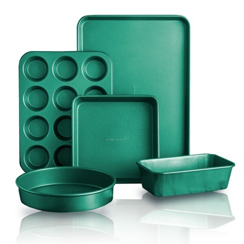 Granitestone Green 5 Piece Nonstick Bakeware Set : Target