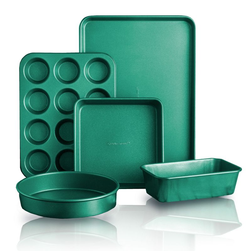 Granitestone Green 5 Piece Nonstick Bakeware Set, 1 of 2