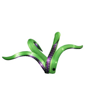Syemin Inflatable Holiday Decorations 2 Pack Halloween Inflatable Octopus Tentacles Outdoor Decor Blow Up Hanging Decoration, Green, 72"*50"*60" - 1 of 4