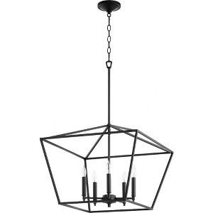 Quorum Lighting Gabriel 5-Light Nook Pendant, Noir, 21 Width, 17.5 Height - 1 of 1