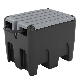 48 Gallon Portable Gasoline Tank, 10 GPM 12V Electric Transfer Pump with Auto Shut-Off Nozzle - 1 of 4