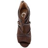 Journee Collection Womens Samara Back Heel Zip Peep Toe Stiletto Booties - 4 of 4
