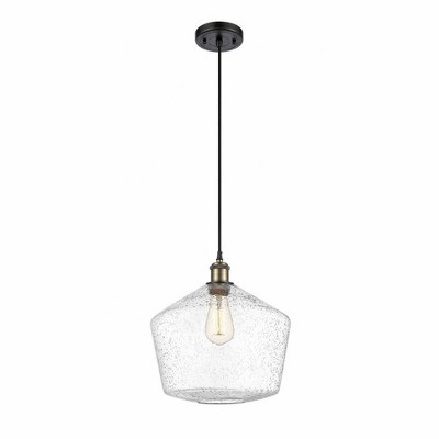 Cindyrella - 1 Light Cord Hung Mini Pendant In Industrial Style-13.5 Inches Tall and 12 Inches Wide