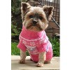 Doggie Design Combed Cotton Snowflakes and Hearts Dog Sweater- Pink - 2 of 3