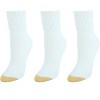 Gold Toe Women's Providence Turn Cuff Cotton Blend Socks (3 Pair Pack) - 4 of 4