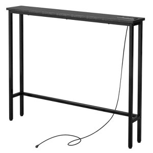 Rust Brown 1pcs Triamine Iron 100*15*79cm Entryway Table with Plugs - 1 of 4