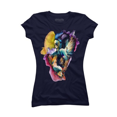 Junior's Design By Humans QUEEN OF SKULLS II By rizapeker T-Shirt