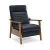 Lyngins Modern Wood Arm Recliner Chair with Push Back & Footrest,Accent Club Chair for Living Room,Bedroom - 2 of 4