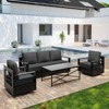 UPTIOT 4-Piece Outdoor Patio Conversation Set - 3 of 4