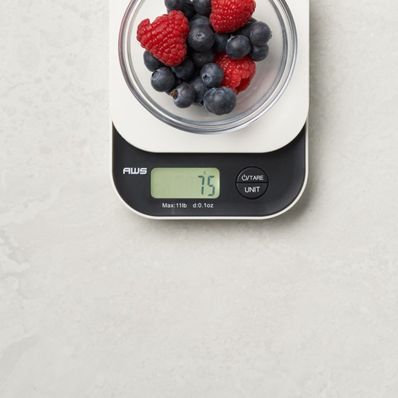 American Weigh Scales Vanilla Series Kitchen Scale High Precision Large Backlit LCD Display 11LB Capacity, 2 of 6