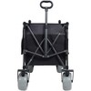 Grungis Premium All-Terrain Folding Wagon Cart,Shopping Cart with Ergonomic Adjustable Handles,Utility Cart for Camping,Shopping,Sports - 4 of 4