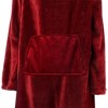 PAVILIA Wearable Blanket with Sleeves and Foot Pockets, Fleece Warm Snuggle Pocket Sleeved Throw for Women Men Adults - 3 of 4
