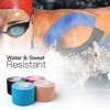 LotFancy 2 Rolls Kinesiology Tape,Cotton Elastic Premium Athletic Tape, 16‘ x 2", Blue - 3 of 4