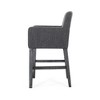 26" Upholstered Counter Stool with Armrests and Rubberwood Frame, Modern Comfortable Seating for Kitchen - 3 of 4
