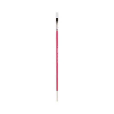 Creative Mark Pro White Soft Filament Acrylic Paint Brushes - Flat - Versatile Synthetic Brushes for Acrylic Painting , Gouache, Oils & Caseins