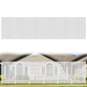SEVOBAL 6pc Patio Screen Patio Privacy Porch Screen Patio Screens Paged Patio Decorative Screens Patio Screen Decor Outdoor, White, 272.82"*15.75"*72" - 1 of 4