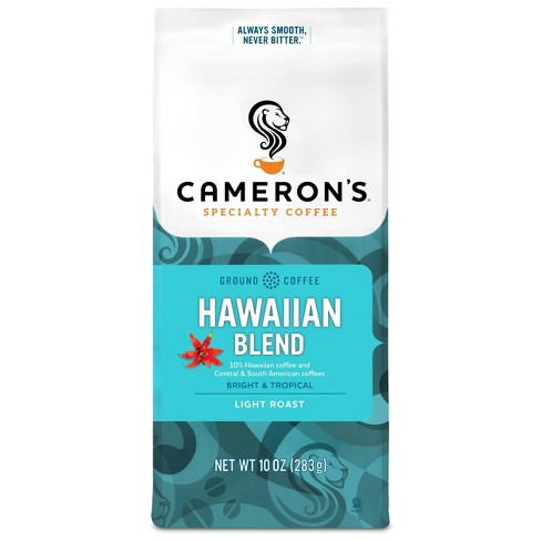 Cameron's Hawaiian Blend Light Roast Ground Coffee - 10oz : Target