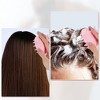 Unique Bargains Scalp Massager Shower Hair Brushes with Handle Pink 1 Pc - 2 of 4