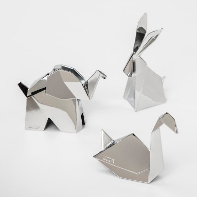 3pk Origami Ring Holder Stand Chrome - Umbra