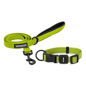 Voyager Adjustable Nylon Collar and Leash Combo for Dogs and Cats - 1 of 4