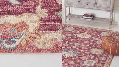 Aspen Red and Beige Handmade Wool Runner Rug