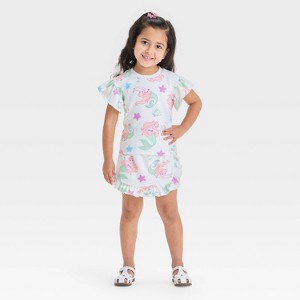 Toddler Girls' 2pc Disney Ariel The Little Mermaid Top & Skort Set - White - 1 of 4
