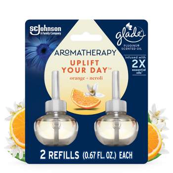 Glade Aromatherapy PlugIns Scented Oil Air Freshener Refills Uplift Your Day - 1.34 fl oz/2pk