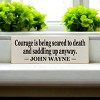 Slickblue Western Style Courage Quote Sign, 3.5x10 Rustic Pine Wall Décor, Multiple Colors - 2 of 3
