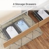 Queen Bed Frame with 4 Drawers - Platform Bed Frame with Headboard & Footboard, Mattress Foundation with Steel Slats Support, No Box Spring Needed - 4 of 4