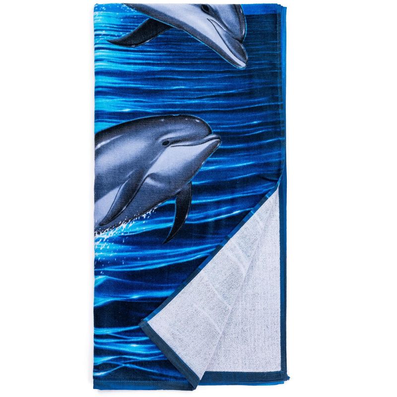Dawhud Direct 30" x 60" Dolphin Beach Towel for Girls, 6 of 7