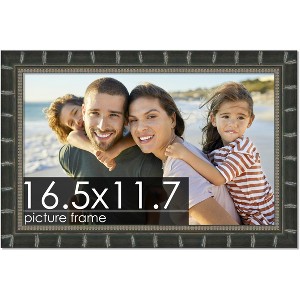 PosterPalooza | 16.5x11.7 Modern Bamboo Picture Frame, UV Acrylic, 5 Finishes - 1 of 4