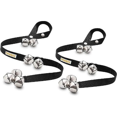 PAWBEE Dog Bell for Door Potty Training - Set of 2 Adjustable Dog Doorbell Puppy Training - 7 Extra-Loud Dog Potty Bell - for Large and Small Dogs