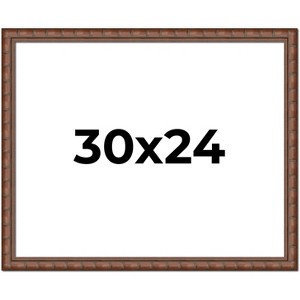 PosterPalooza | 30x24 Modern Bamboo Picture Frame, UV Acrylic, 5 Finishes - 1 of 4