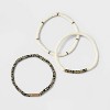 Semi-Precious Heishi Multi-Strand Bracelet Set 3pc - Universal Thread™ - image 3 of 4