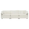 XIYUYEU Modern 111.5" L Shape Sofa Couch with Ottoman Upholstered 3 Seater Sleeper Sofa - 4 of 4